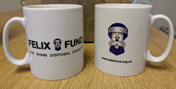 Felix Fund mugs front and back views