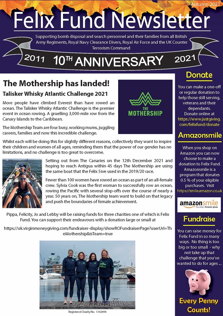 Front page Autumn 2021 newsletter