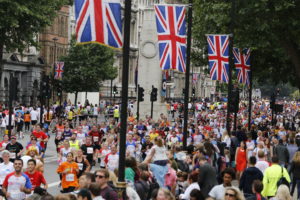 Runners on Whitehall London
