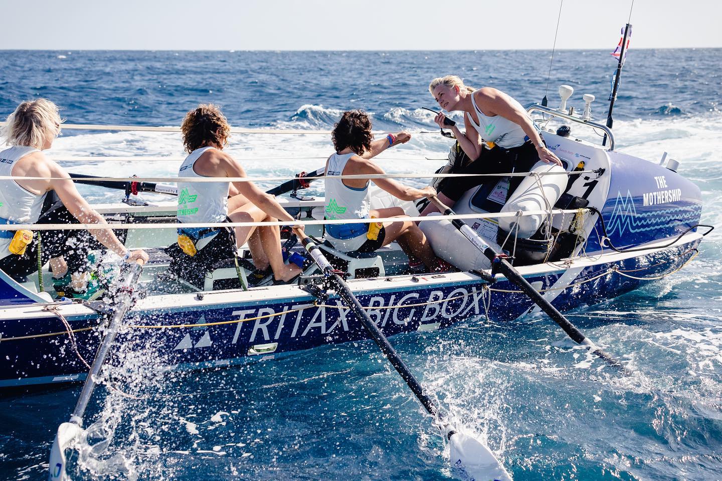 The Mothership rowing the Atlantic