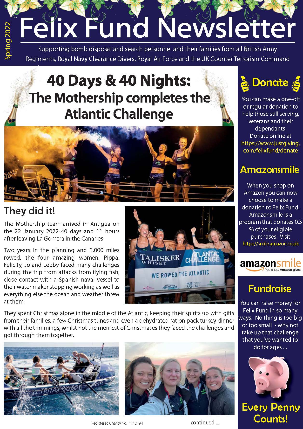 Spring 2022 Newsletter front page