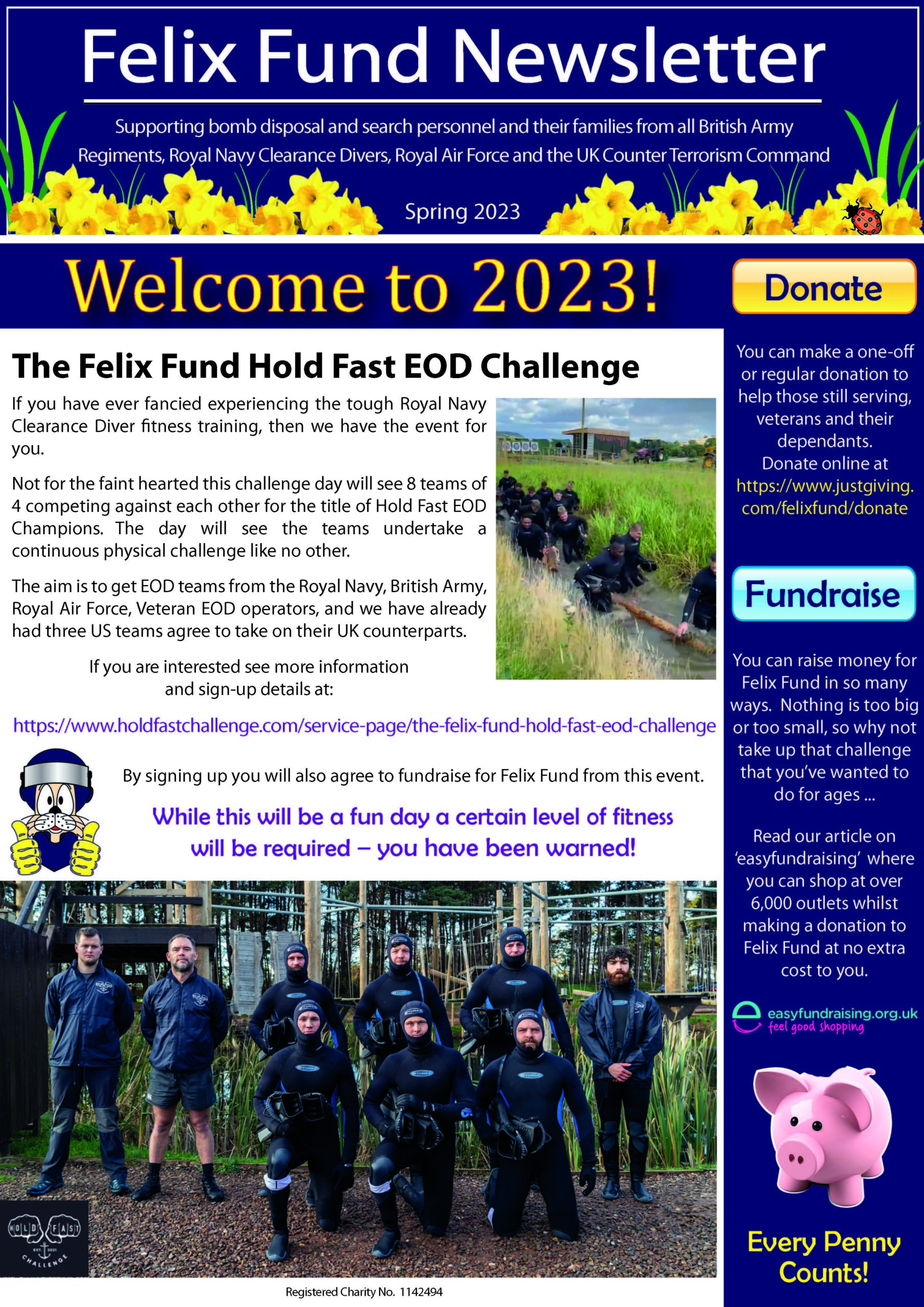 Front page of Spring 2023 Newsletter