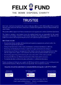 Advertisement for a new Trustee Post