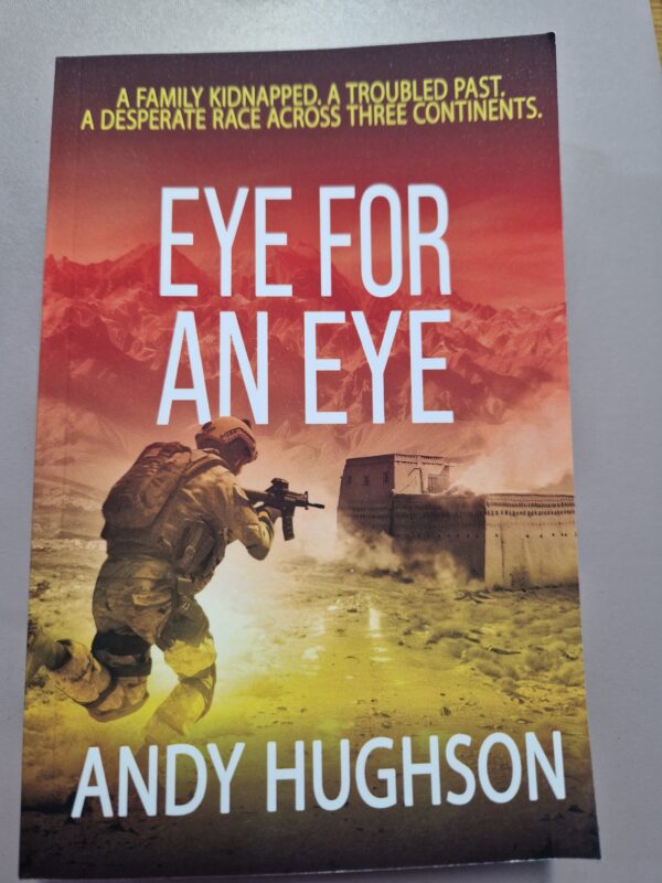 Cover page for Eye for an Eye paperback thriller